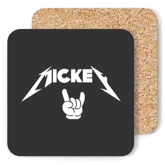 Mickey Rock And Roll Coasters, Disney Coasters, Funny Disney Coasters, Mickey Mouse Coasters