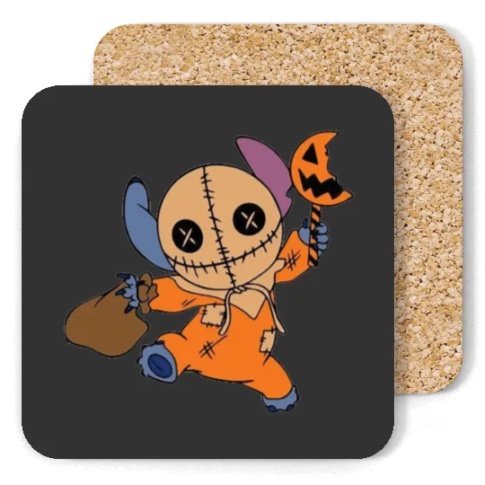 Funny Stitch ,Disney Halloween , Retro Horror Halloween , Horror Movie Character Sh Coasters