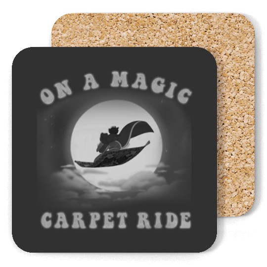 Disney Aladdin Magic Carpet Ride Moon Silhouette Coasters