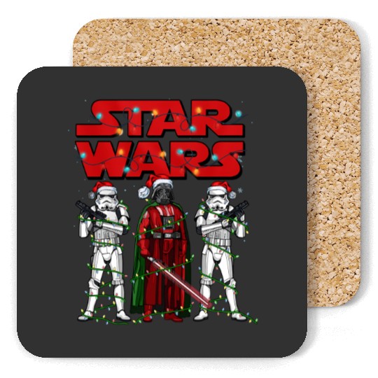 Star Wars Christmas Logo Coasters Disneyland Christmas Party Coasters