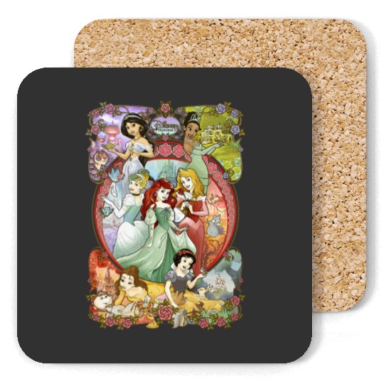 Disney Princess Coasters, Disneyworld Coasters, Disneyland Coasters