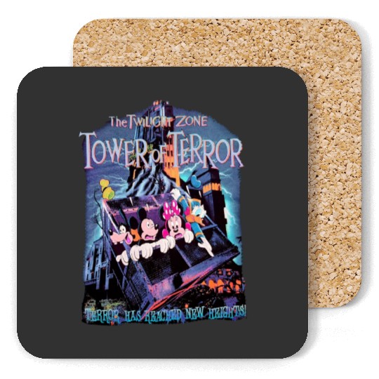 Vintage The Twilight Zone Tower of Terror Retro Coasters, Disney Coasters