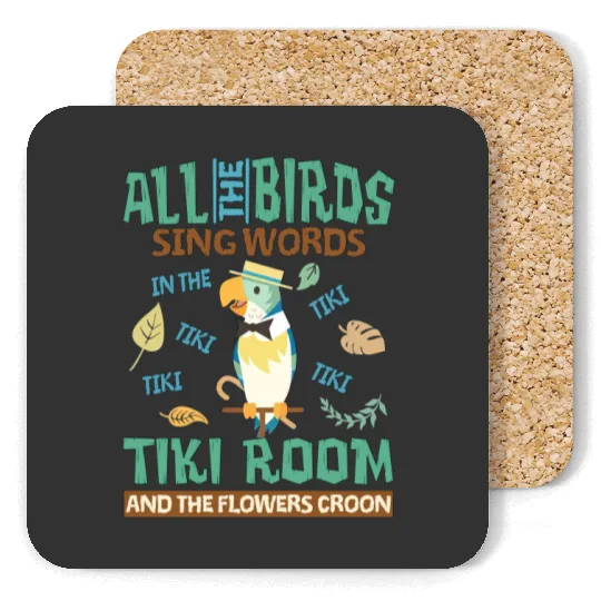 Retro Disneyland Enchanted Tiki Room Coasters