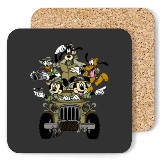 Mickey & Friends Animal Kingdom Safari Jeep Coasters, Disney Coasters