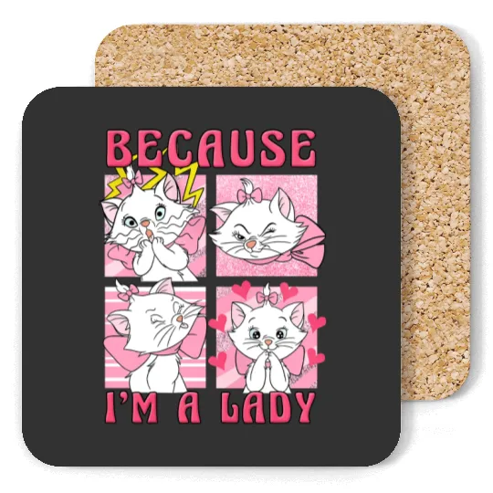 Disney The Aristocats Marie Cat Because I'm A Lady Coasters