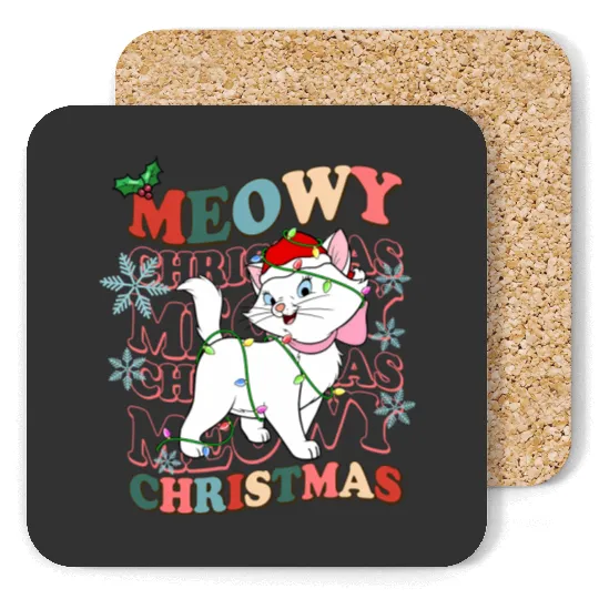 Disney Aristocats Santa Marie Cat Christmas Lights Costume Coasters
