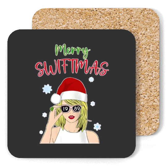 Discover Kid Merry Swiftmas Coasters, Taylor The Eras Tour Coasters
