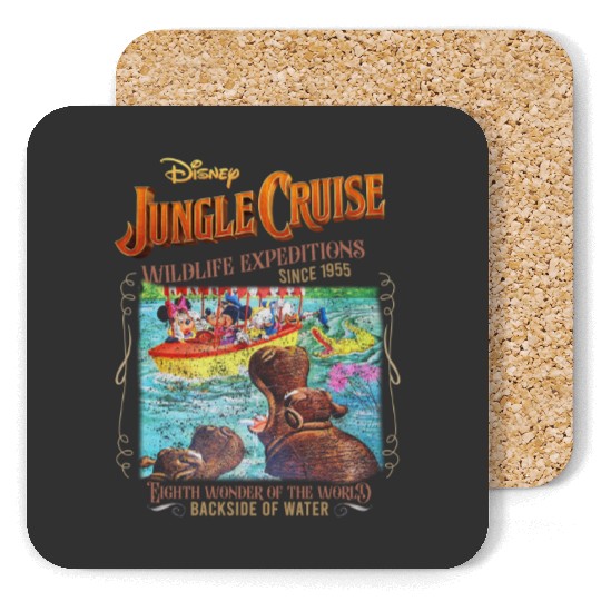 Jungle Cruise Coasters,  Coasters, Mickey and Friends Coasters, Disney Park Coasters, Disney Jungle Cruise Ride, Disneyland Trip Coasters
