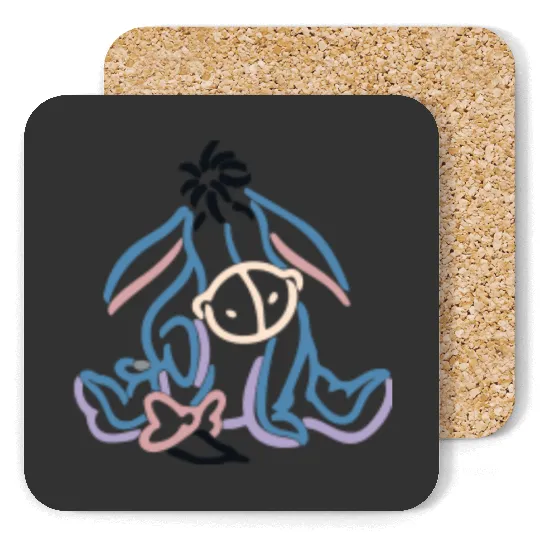 Eeyore Embroidered Crewneck Quarterzip, Winnie the Pooh Eeyore Coasters, Eeyore Coasters, Disney Crewneck