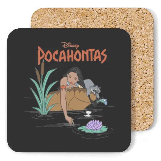 Princess Pocahontas Coasters, Retro Disney Pocahontas Coasters