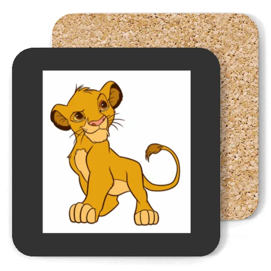 Proud Simba Disney TShirt Coasters