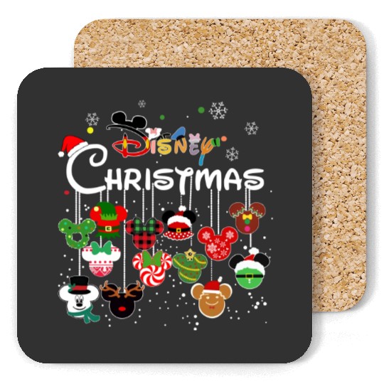 Disney Christmas Coasters, Merry and Bright Coasters