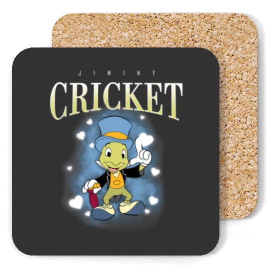 Retro Disney Jiminy Cricket 90s Portrait Coasters, Disney Pinocchio