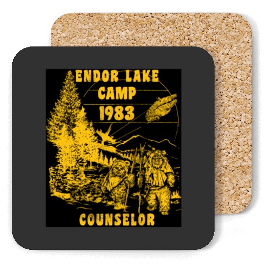 Disney Star Wars Coasters, Endor Lake '83 Camp Counselor Coasters, Wicket Ewoks Coasters, Forest Summer Camp Coasters