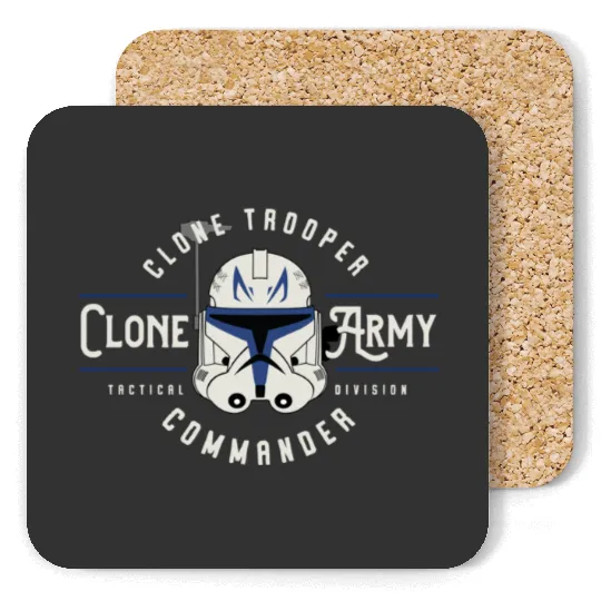 Star Wars Rex Clone Wars Clone Army Commander Emblem Coasters, Vintage Disney Star Wars Coasters, Clone Trooper Star Wars Coasters