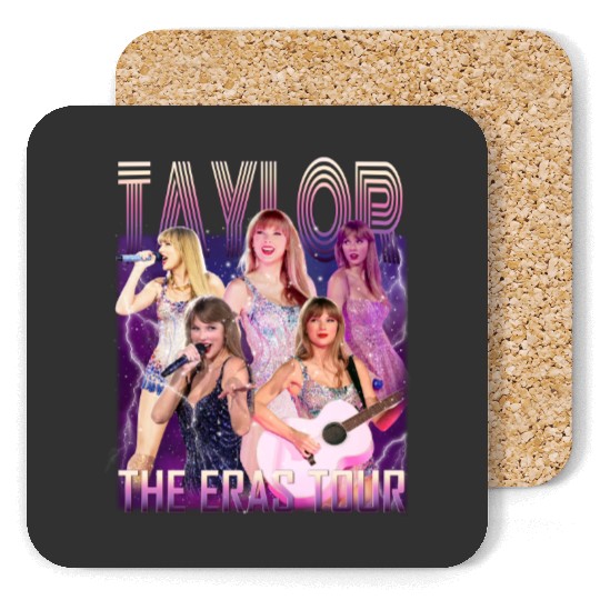 Discover Kid Taylor The Eras Tour Coasters, Taylor version Vintage 90s Style Coasters