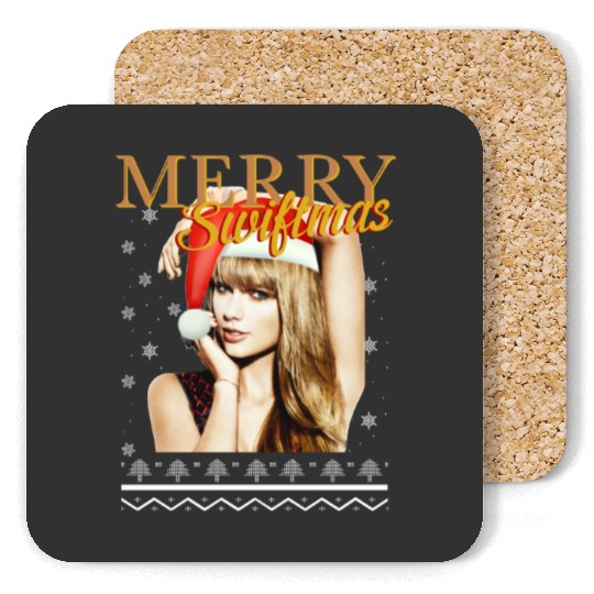 Discover Merry Swiftmas Taylor Christmas Coasters