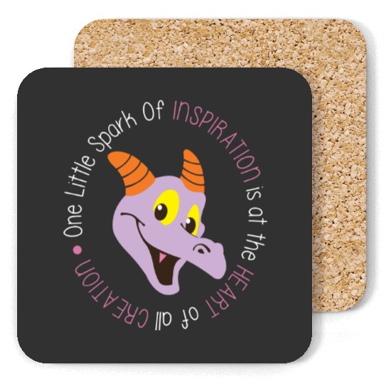 Disney Epcot Coasters, One Little Spark of Inspiration Coasters, Figment Coasters