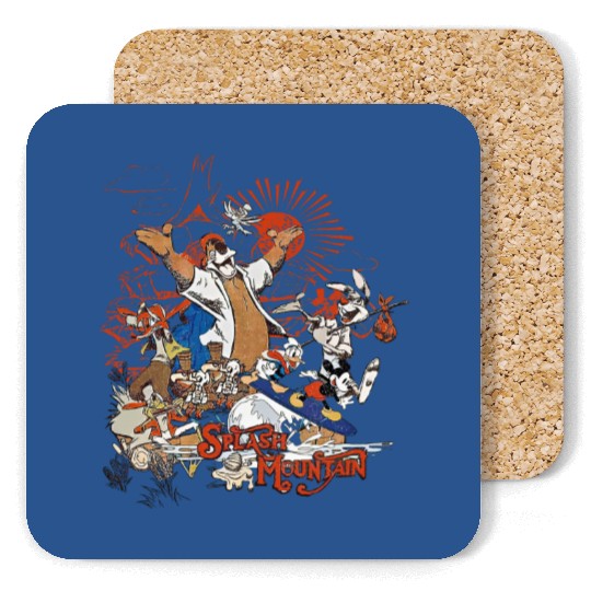 Disney Mickey & Friend Brer Rabbit Bear Fox Splash Mountain Retro Coasters, Magic Kingdom Coasters