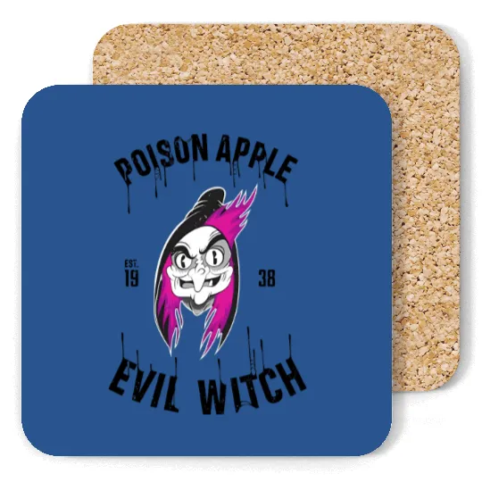 Disney Unisex Coasters: Snow White Evil Witch Poison Apple