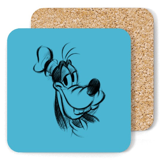 Disney Goofy Sketch Portrait Coasters, Cute A Goofy Movie