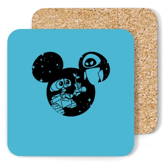Cute Wall-E Coasters, Disney Pixar Wall-E, Wall-E Space Race Visit Coasters
