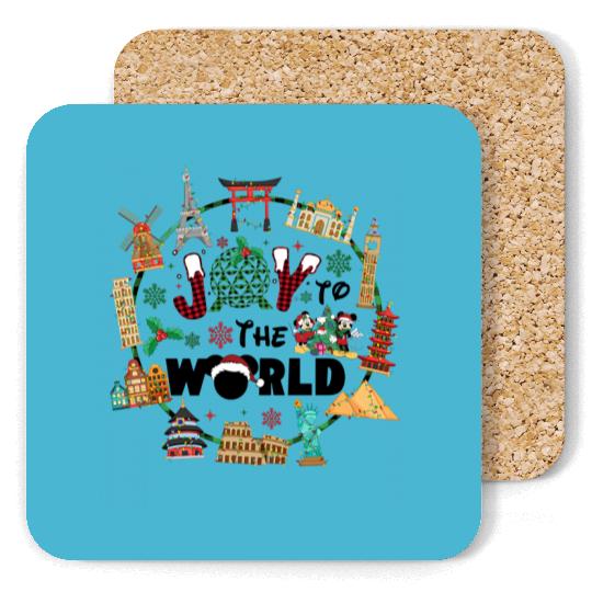 Epcot Christmas Coasters, Joy to the World, Disney Christmas