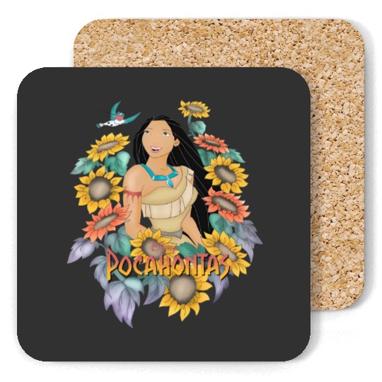 Retro Disney Princess Pocahontas Sunflower Coasters