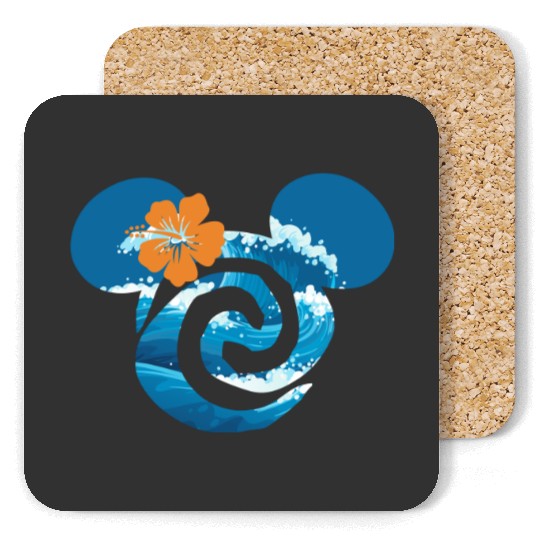 Moana Coasters, Disneyworld Coasters, Disney Princess Coasters, Moana Mickey Ears Coasters