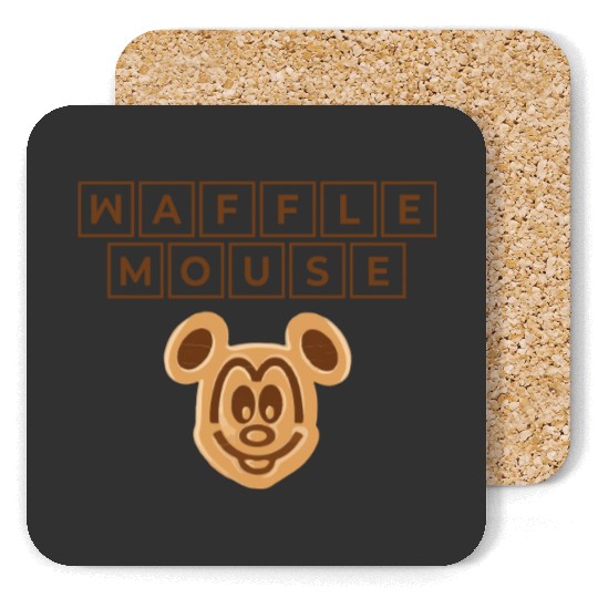 Waffle Mouse Coasters,Disney Epcot Coasters,Mickey Mouse Head,Disney World Coasters