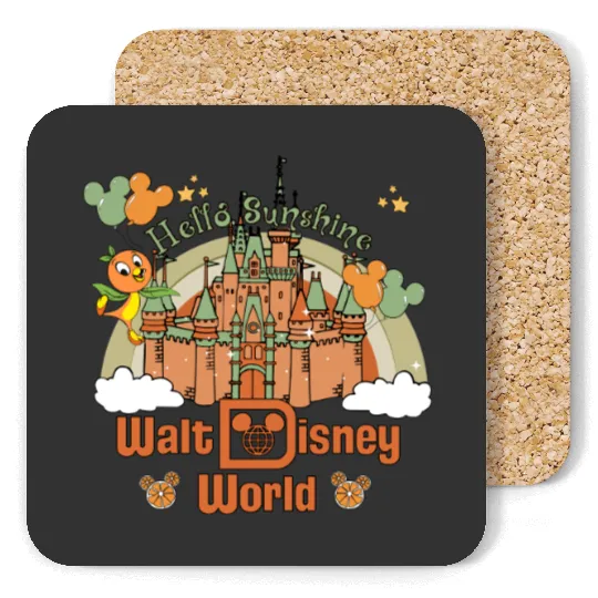 Orange Bird Tank, Disney Epcot Flower Tank, Orange Bird Coasters