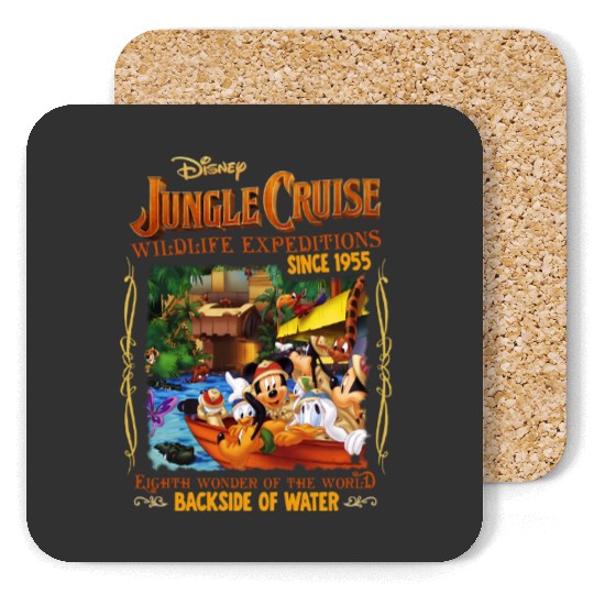 Vintage Jungle Cruise Disney Coasters, Disney Trip Coasters