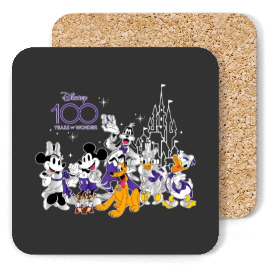 100 Years Of Wonder Coasters, Disney Anniversary Coasters, Disney 100th Coasters, Magic Kingdom Coasters