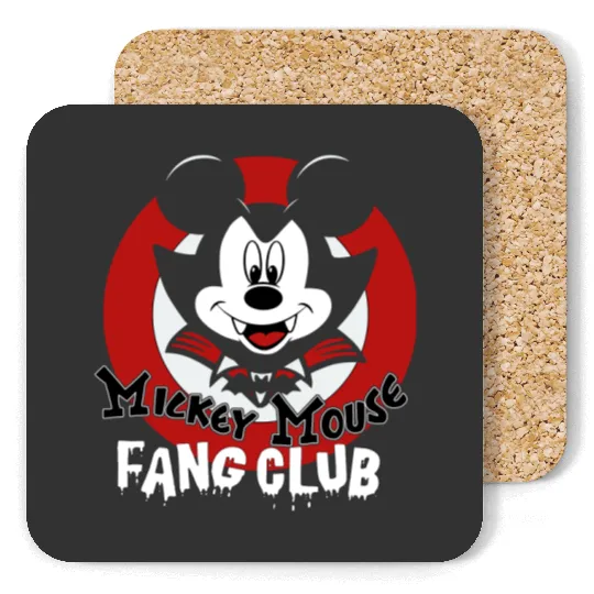 Vampire Mickey Mouse Fang Club Disney Coasters