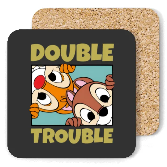 Chip n Dale Coasters,Double And Trouble Coasters,Chip And Dale,Disney Chip And Dale Coasters,Chip Coasters,Dale Coasters