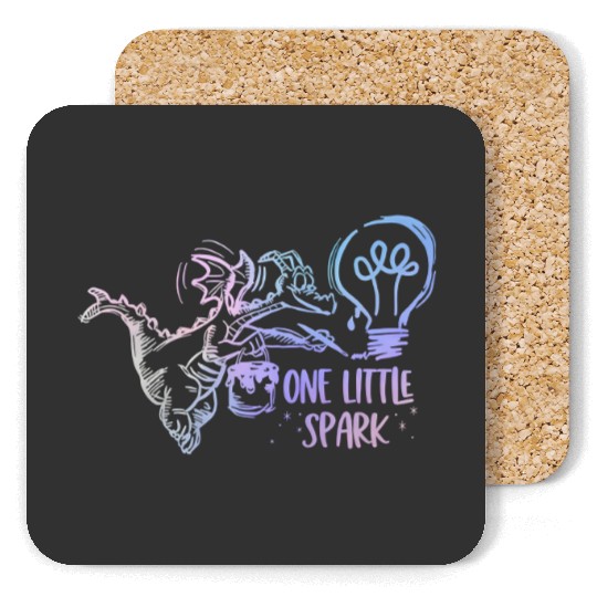 One Little Spark Figment Painting - Disney World Coasters- Epcot Coasters