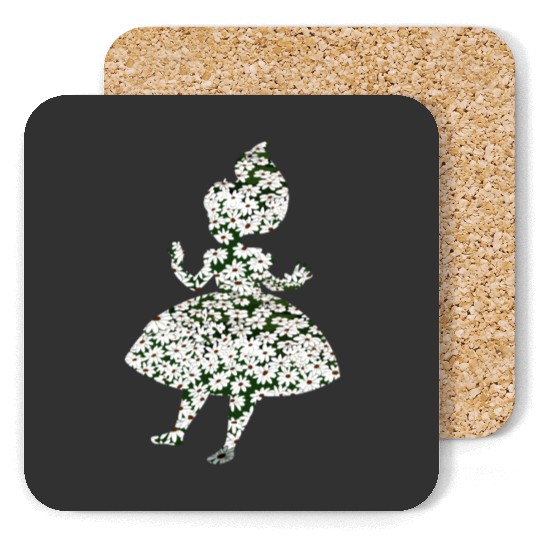 Disney Alice In Wonderland Daisy Alice Silhouette Coasters