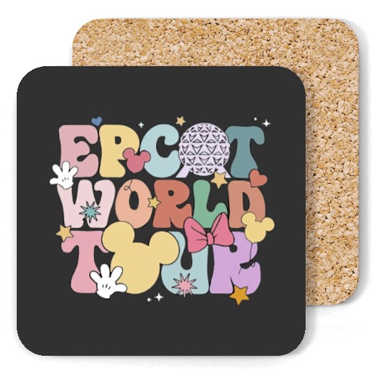 Disney Epcot World Tour Tank, Retro Disney Epcot Tank, Disney Tank, Epcot Trip Tank Coasters