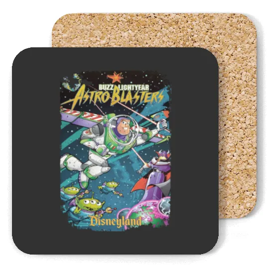 Vintage Buzz Lightyear Coasters, Retro Disney Coasters
