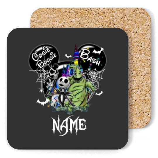 Oogie Boogie Bash Mickey Coasters, Halloween Coasters, Disney Customer Coasters