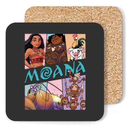 Moana Coasters, Disney Princess Coasters, Moana Characters Coasters, Matching Princess Coasters, Magic Kingdom Coasters