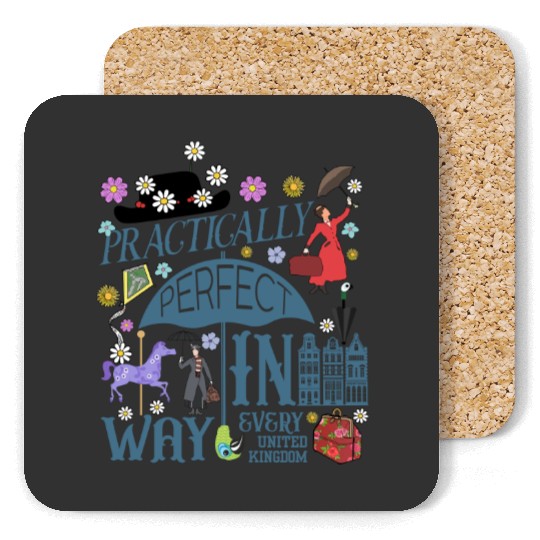 Disney Mary Poppins Coasters, Practically Perfect in Every Way Coasters