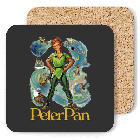Peter Pan Coasters, Never Grow up Coasters, Neverland Coasters, Disney Coasters, Disneyland Family Coasters