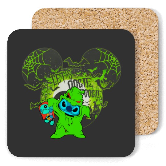 Stitch Costume Oogie Boogie Sally Doll Coasters, Let's Oogie Boogie 2023 Coasters , Disney Halfway To Halloween Party Coasters