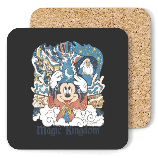 Vintage Magic Kingdom tanks, Disneyland Coasters, Retro Mickey Mouse Coasters