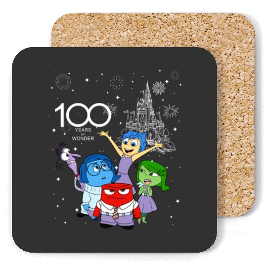 Disney Inside Out Group Characters Coasters, 100 Years of Wonder Coasters