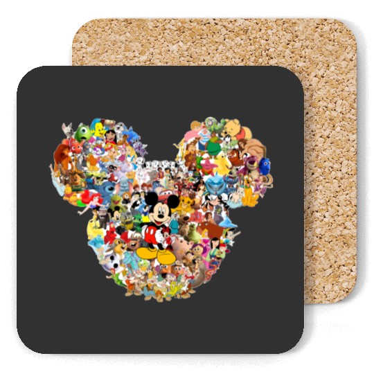 Mickey Mouse, Mickey Head Multi Character, Disney Coasters