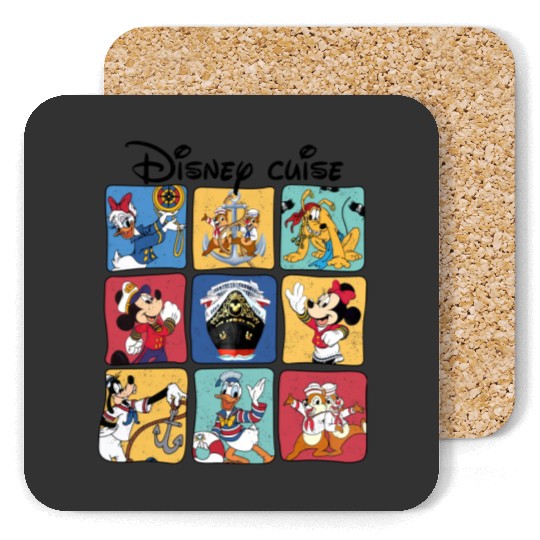 Disney Cruise Coasters, Disney Family Matching Cruise Coasters, Disney Cruise Vacation Coasters