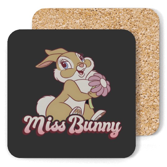 Disney Bambi Miss Bunny Floral Portrait Coasters, Flower And Thumper Coasters