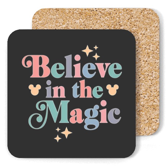 Disney Believe In The Magic Coasters, Magic Kingdom Coasters, Disney Coasters